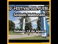Festival del pueblo soldado Maldonado