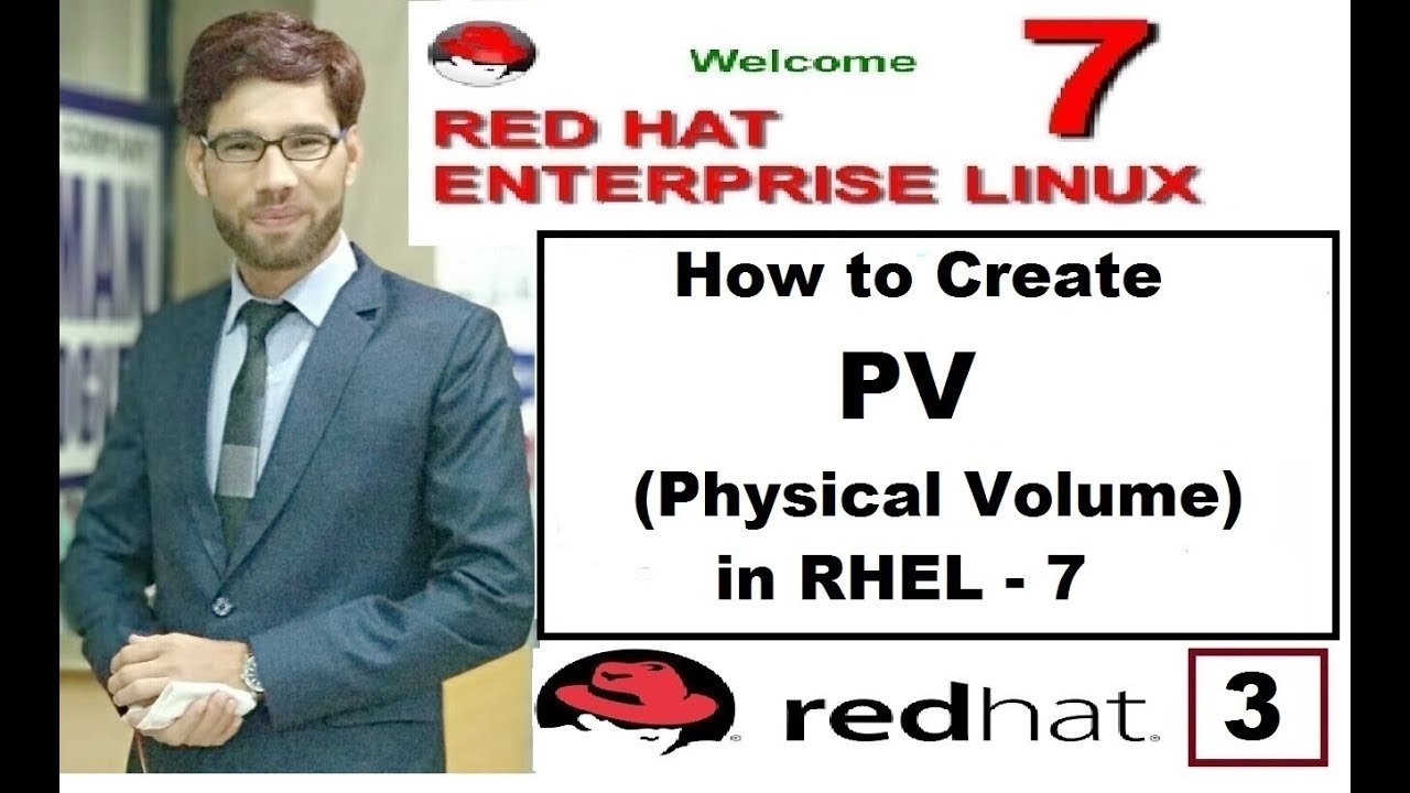 How to Create PV (Physical Volume) in RHEL-7, LVM Part 3, Video No-107 ...