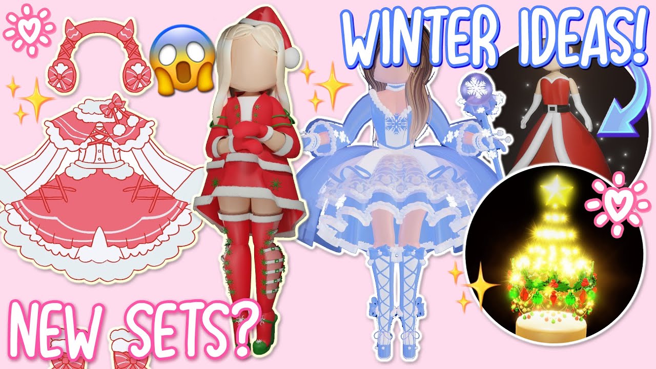 Royale High Set concepts for Winter. I thought it would be cool for there  to be a Nutcracker Set & Reindeer Set so I drew some concepts~ I think they  came out