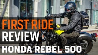 2017 Honda Rebel 500 First Ride Review at RevZilla.com