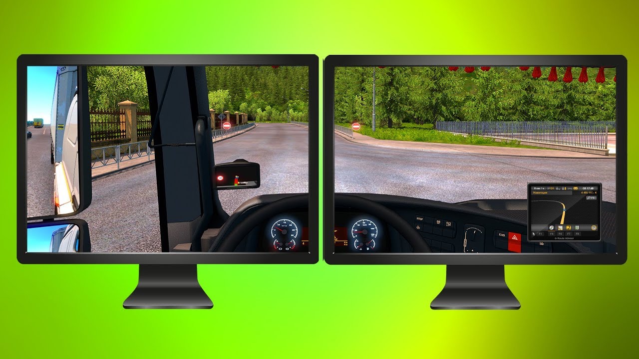 Гонки на 2 на 2 экранах. 3 Монитора етс 2. Euro Truck Simulator 2 3 монитора. ETS 2 Setup 2 монитора. ETS 3 монитора.