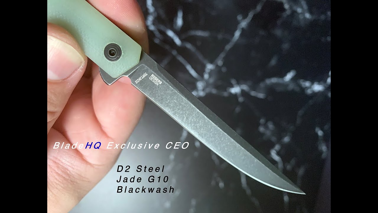 Unboxing Blade HQ Exclusive CRKT CEO (jade G10 and black D2), plus