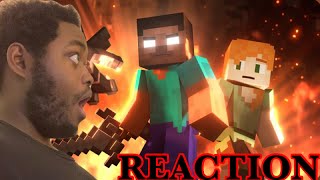 BEST MINECRAFT ANIMATIONS ON YOUTUBE! SQUARED MEDIA ALEX & STEVE REACTION