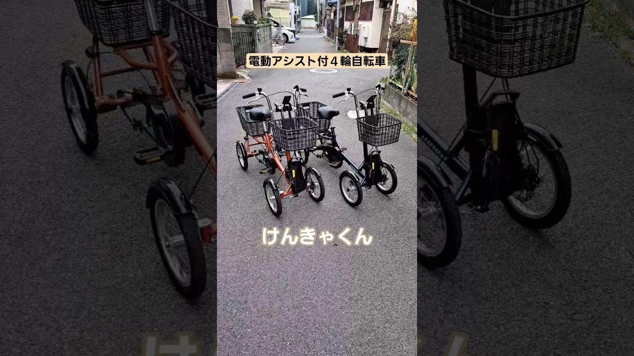 Kyoei Seisakusho's electric assist four-wheeled bicycle