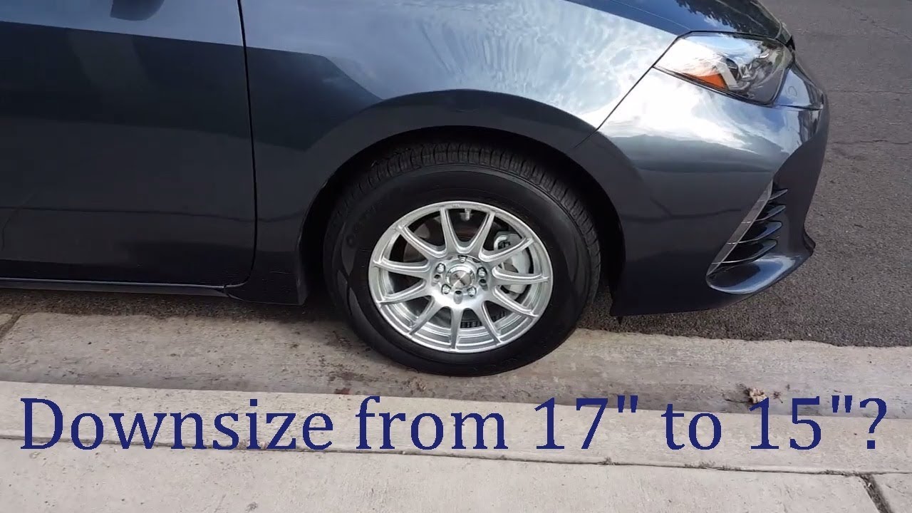 Downsizing 15 Lightweight Wheels 2017 Toyota Corolla Se