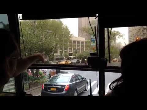 Автобусная экскурсия по Нью-Йорку. Ньюйокер гид поет песню| Bus Tour NYC