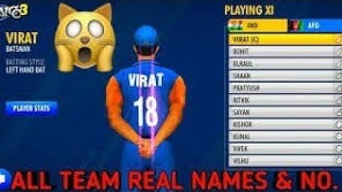 How to edit player name & you playing in wcc 2 cricket game