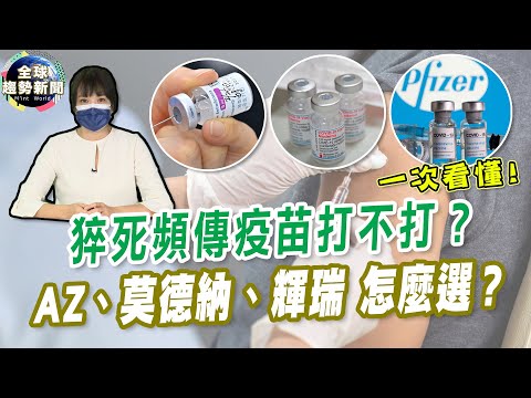 猝死頻傳疫苗打不打？ AZ、莫德納、輝瑞 怎麼選？【全球趨勢新聞】ˍ20210628