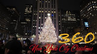 New York City At Night During Christmas - Rockefeller Center, Bryant Park, 5Th Ave, Times Square