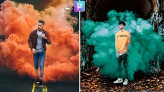 Smoke effect picsart tutorial - Photo Editing in PicsArt - Background editing screenshot 5