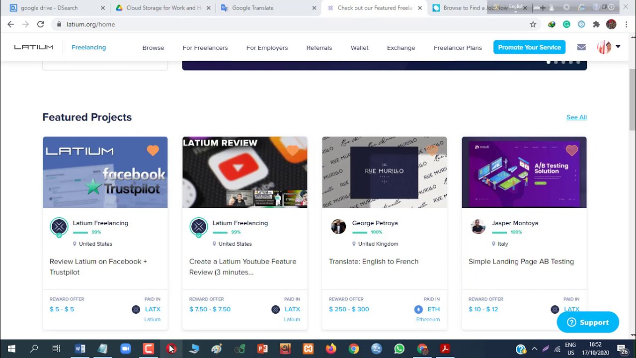 Latium Earning site review