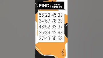 Find odd numbers " one pair "   #odd #quiz #oddnumbers