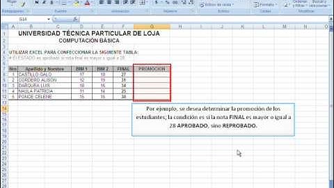 Excel 2007 Funcion Si