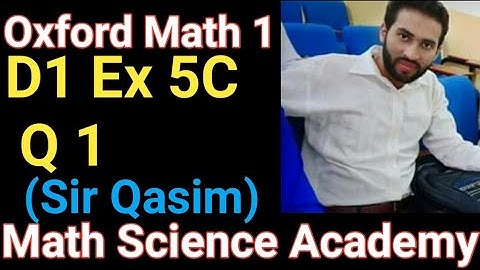 D1 Ex 5C Q1 in urdu|Oxford math 1 7th edition Ex 5c q1|World problems|Oxford Math 1 Ch # 5 new sylla