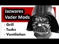 Jazwares Vader Helmet Mods: mouth mesh, tusks + Fans! Star Wars Darth Vader #cosplay