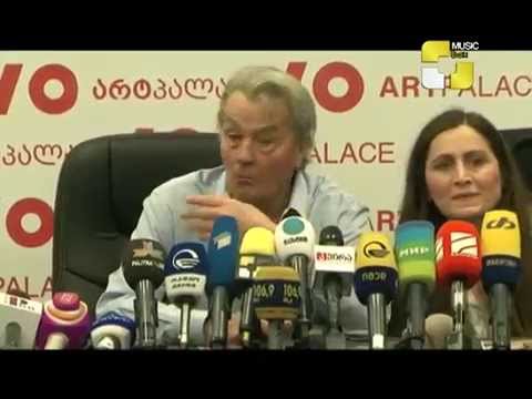 სახელოვნებო ინდუსტრია \"არტპალასი\" /Alain Delon in Georgia