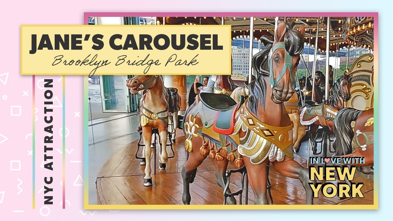 Jane's Carousel in Brooklyn Bridge Park at Sunset 🎠
