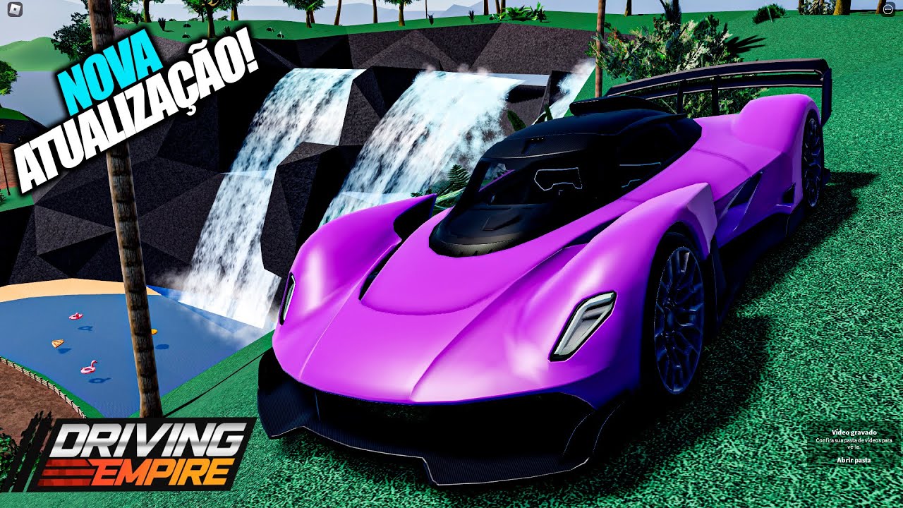 NOVO JOGO DE CARROS GRÁTIS EM MUNDO ABERTO NO ROBLOX! DRIVING EMPIRE 