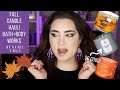 bath and body works fall candle haul!