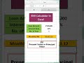 How to Calculate EMI in Excel👍| #48 Excel Trick | #short #youtubeshorts #exceltutorial