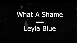 What A Shame  - Leyla Blue (lyrics)