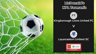 McDonald's NPL Tasmania, Round 7, Kingborough Lions v Launceston United