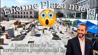 Espectacular Plaza nueva para la investidura de Nayib Bukele #elsalvador 🇸🇻