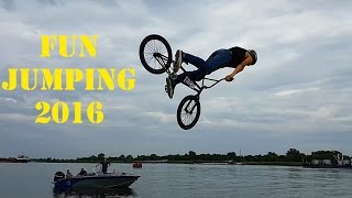 Fun Jumping Херсон 08.2016. Прыжки на велосипедах с трамплина