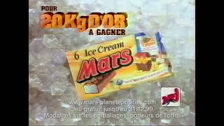 French ad - Mars Ice Cream Bar (20kg of gold to be won)