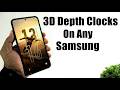 UPDATED 3D Depth Clocks On Samsung ONE UI 8.5 | Enable Lock Screen Depth Effect On Any Samsung