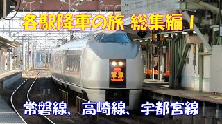 【ありがとう651系】2023年高崎線、宇都宮線各駅降車の旅総集編。651系、E531系、E231系近郊タイプ、墜落インバータ車、E233系3000番台、EF210、EF65、EH200、無動力回送