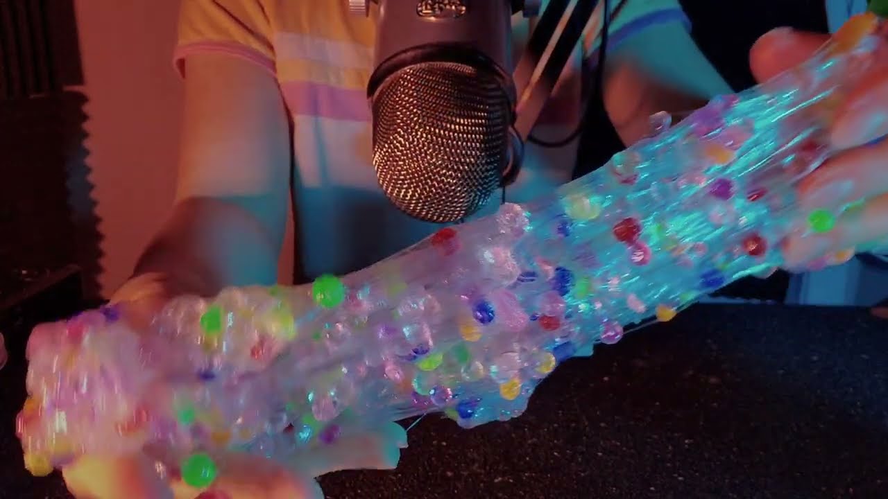 ASMR Satisfying Slime Sounds for Tingles | Dry, Beads, Foam, Wood (No Talking)