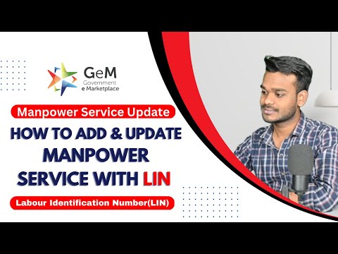 Manpower Services New Update | What Is LIN |How to create  Manpower Service catalogue with