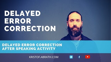 Delayed Error Correction of students