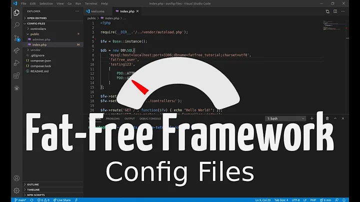 Config Files - Fat-Free Framework 3.7 Tutorial - PHP