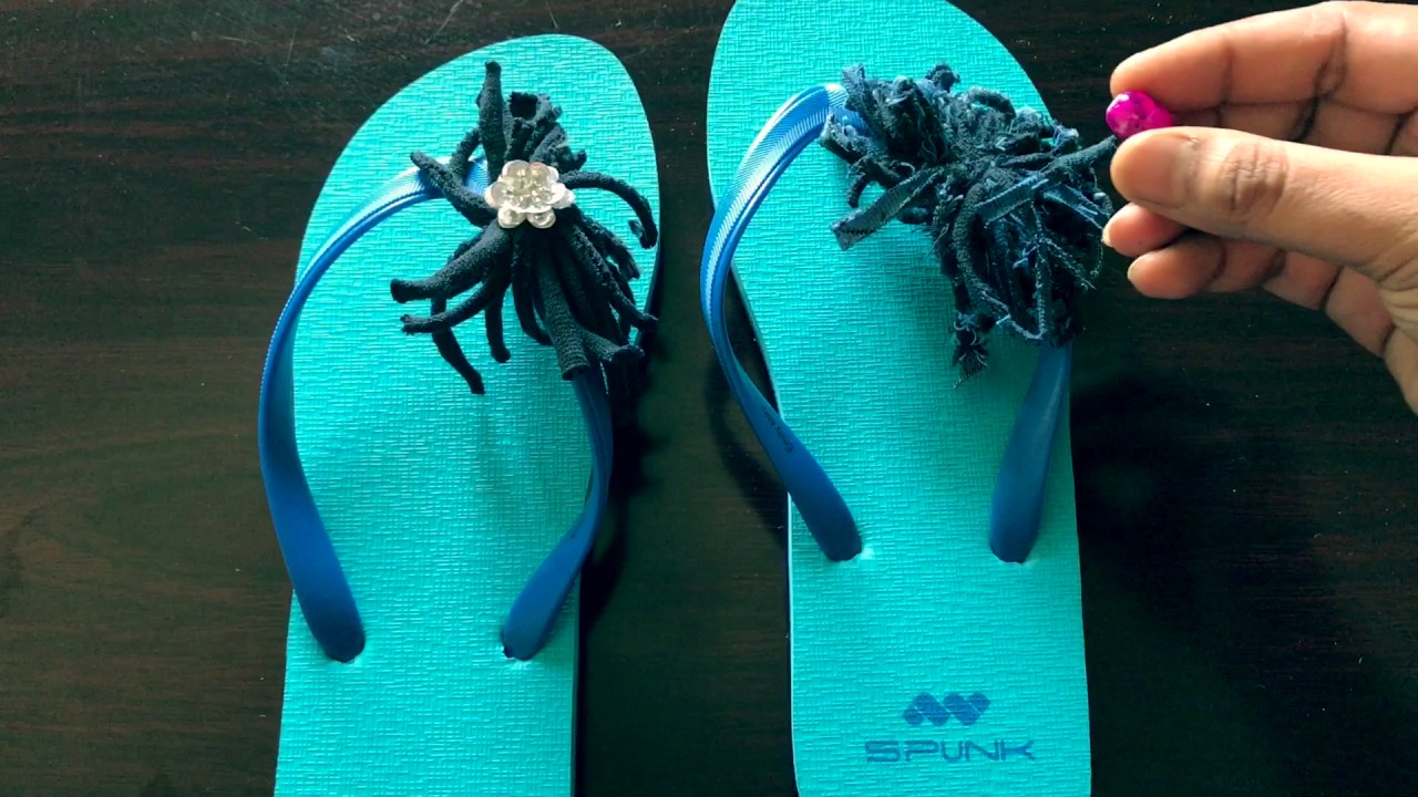 DIY FLIP FLOPS...easy way to make your own designer chappals - YouTube