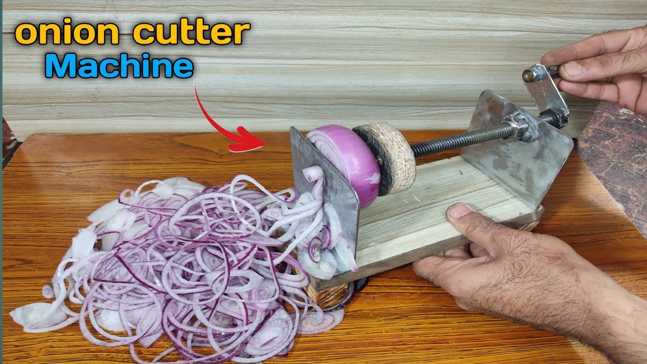 How To Make onion cutter machine 🥺, Onion Cutting Gadget