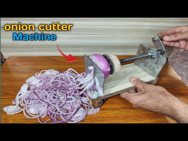 How To Make onion cutter machine 🥺, Onion Cutting Gadget