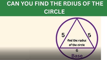 Harvard Entrance Exam Math: Master Circle Radius Problems for 2025 Admissions | Find the radius