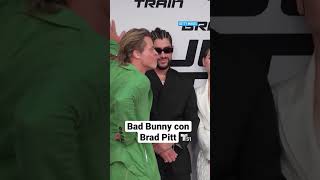 Bad Bunny en el estreno de Bullet Train en donde actúa con Brad Pitt. screenshot 2