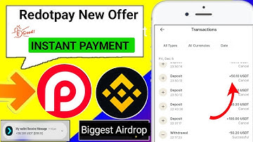 INSTANT Payment Offers!! Redotpay नया Offer 🔥 New Airdrop Today 🔥