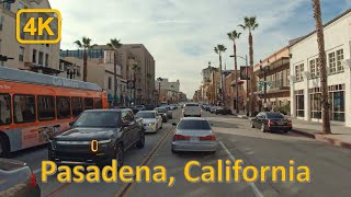Driving in Downtown Pasadena, California - 4K60fps