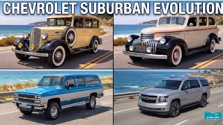 The Evolution of Chevrolet Suburban (1935–2026) — America’s Longest-Running SUV 100 Years Of Chevrolet Suburban Evolution 1935 2026