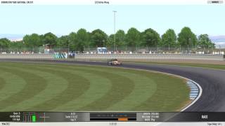 rFactor 2 Radical Crash at T2 of Donington Park National Circuit