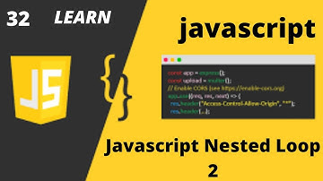 Javascript Nested Loop -2  Tutorial in Urdu Hindi