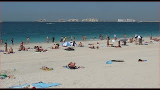 Visiting Jumeirah Beach, the Jumeirah District of Dubai, On the Coast of the Persian Gulf