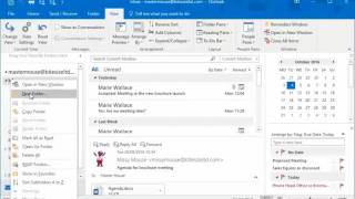 5  MS Outlook 2016   Getting Started with TODO Bar, Tasks, Creating Folders and Quick deleting