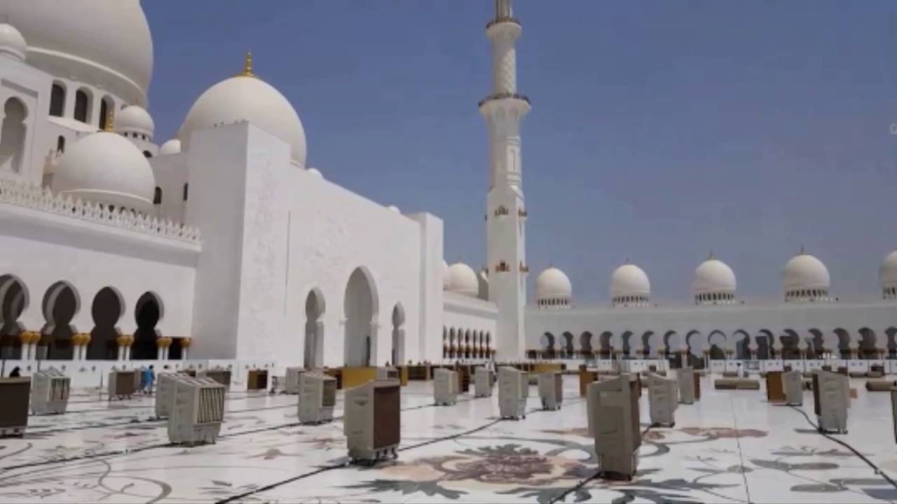 جامع الشيخ زايد الكبير في أبوظبي Sheikh Zayed Grand Mosque Youtube