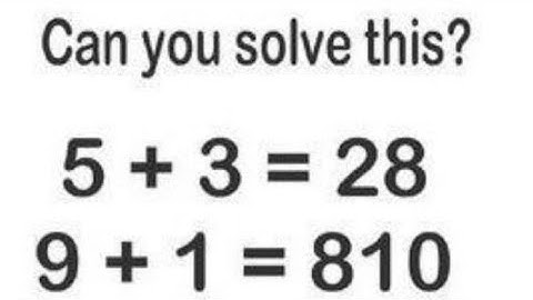 Can you solve this?