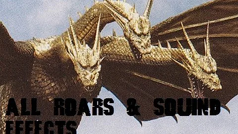 All King Ghidorah Roars & Sound Effects (1964-2001)